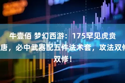 牛壹佰 梦幻西游：175罕见虎贲大唐，必中武器配五件法术套，攻法双修！